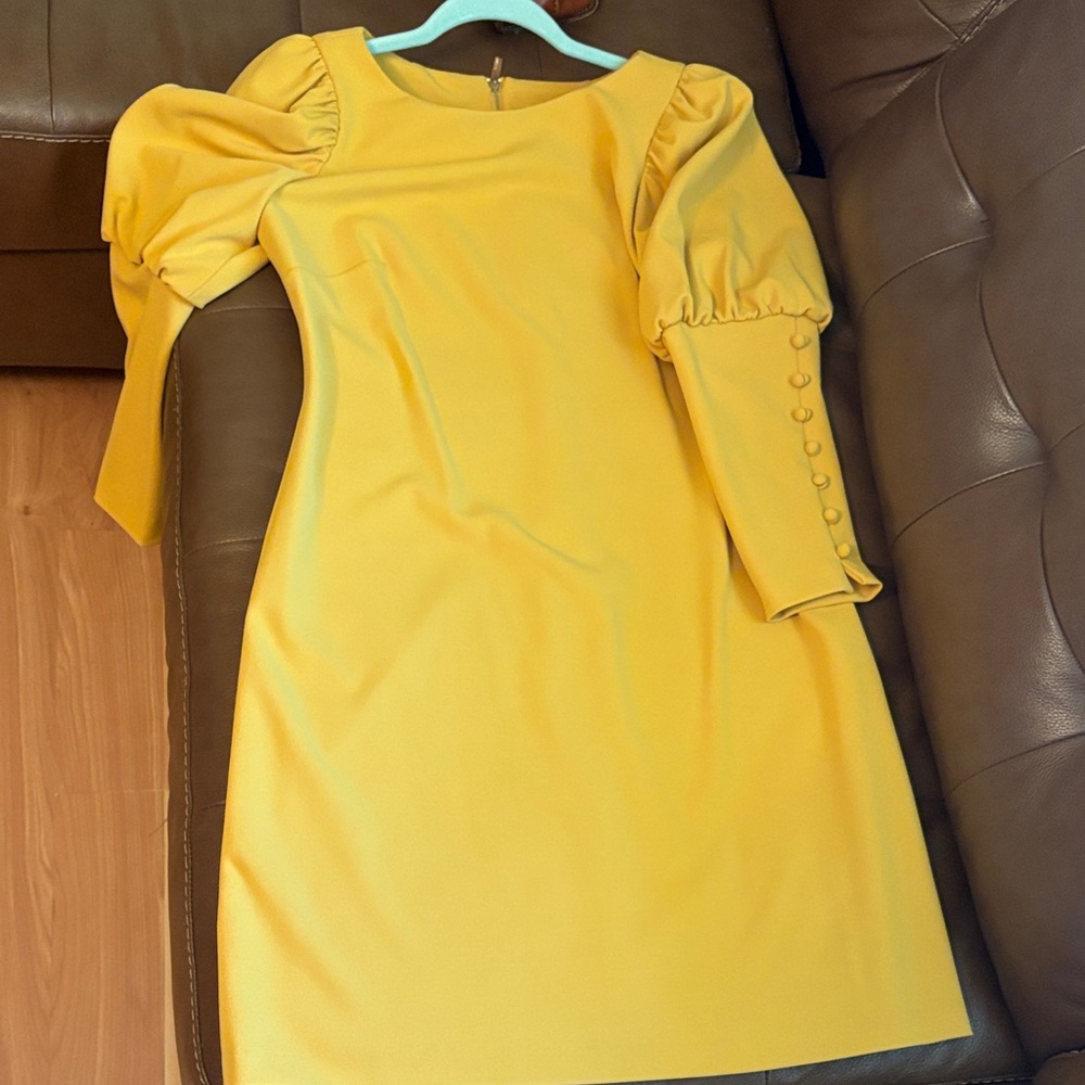 Calvin Klein Collection Yellow Midi Dress